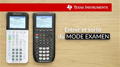 Comment Enlever Le Mode Examen Sur Ti 83 Entrer et sortir du mode examen - TI France